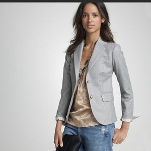 J. Crew Gray Wool Schoolboy Blazer Sz 2